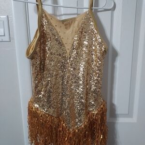 Weissman Gold Sequin Dance Costume